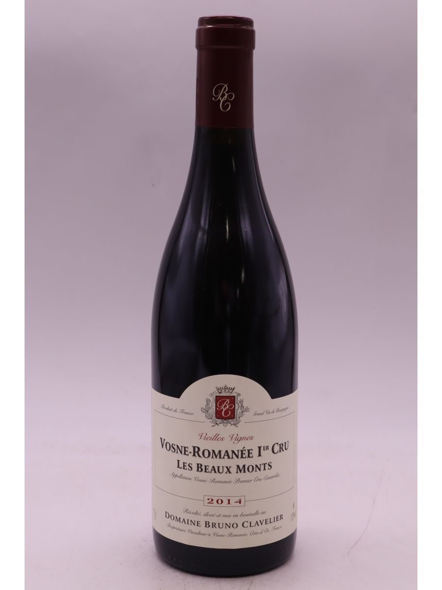 capture du vin Bruno Clavelier Vosne Romanée 1er Cru les Beaux Monts Vieilles Vignes 2014