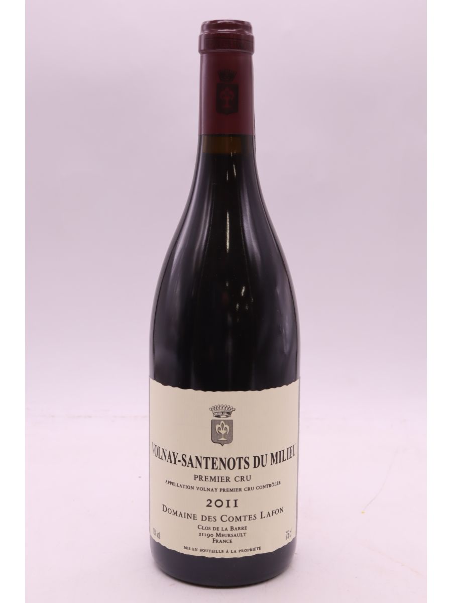 vue du vin Comtes Lafon Volnay 1er Cru Santenots du Milieu 2011
