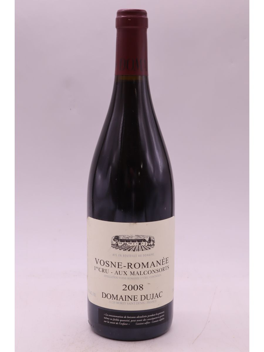 photo du vin Dujac Vosne Romanée 1er Cru Aux Malconsorts 2008