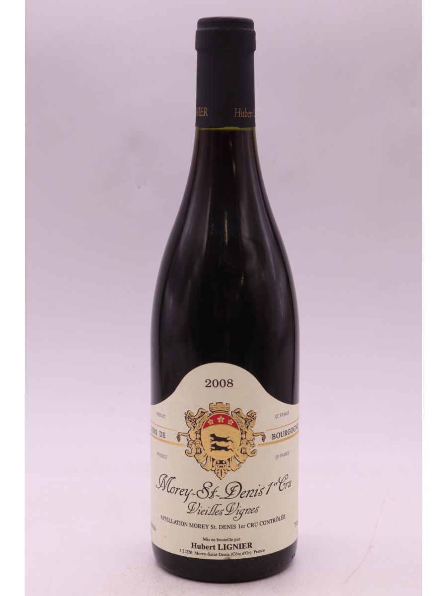photo du vin Hubert Lignier Morey Saint Denis 1er Cru Vieilles Vignes 2008