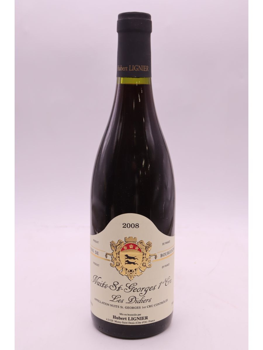 capture du vin Hubert Lignier Nuits Saint Georges 1er Cru les Didiers 2008