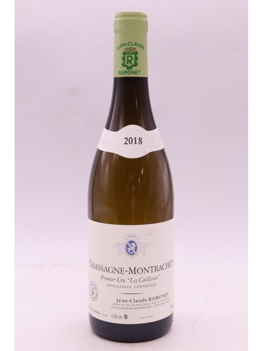 photos du vin Ramonet Chassagne Montrachet 1er Cru les Caillerets 2018
