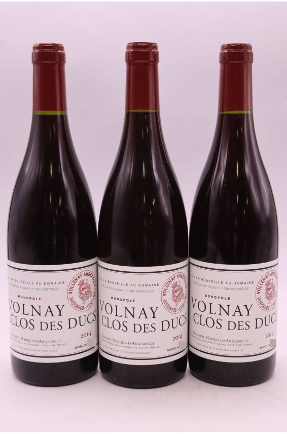 Marquis d'Angerville Volnay 1er cru Clos des Ducs 2014