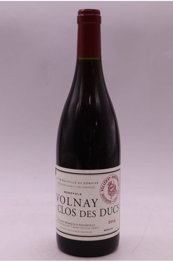 Marquis d'Angerville Volnay 1er cru Clos des Ducs 2014