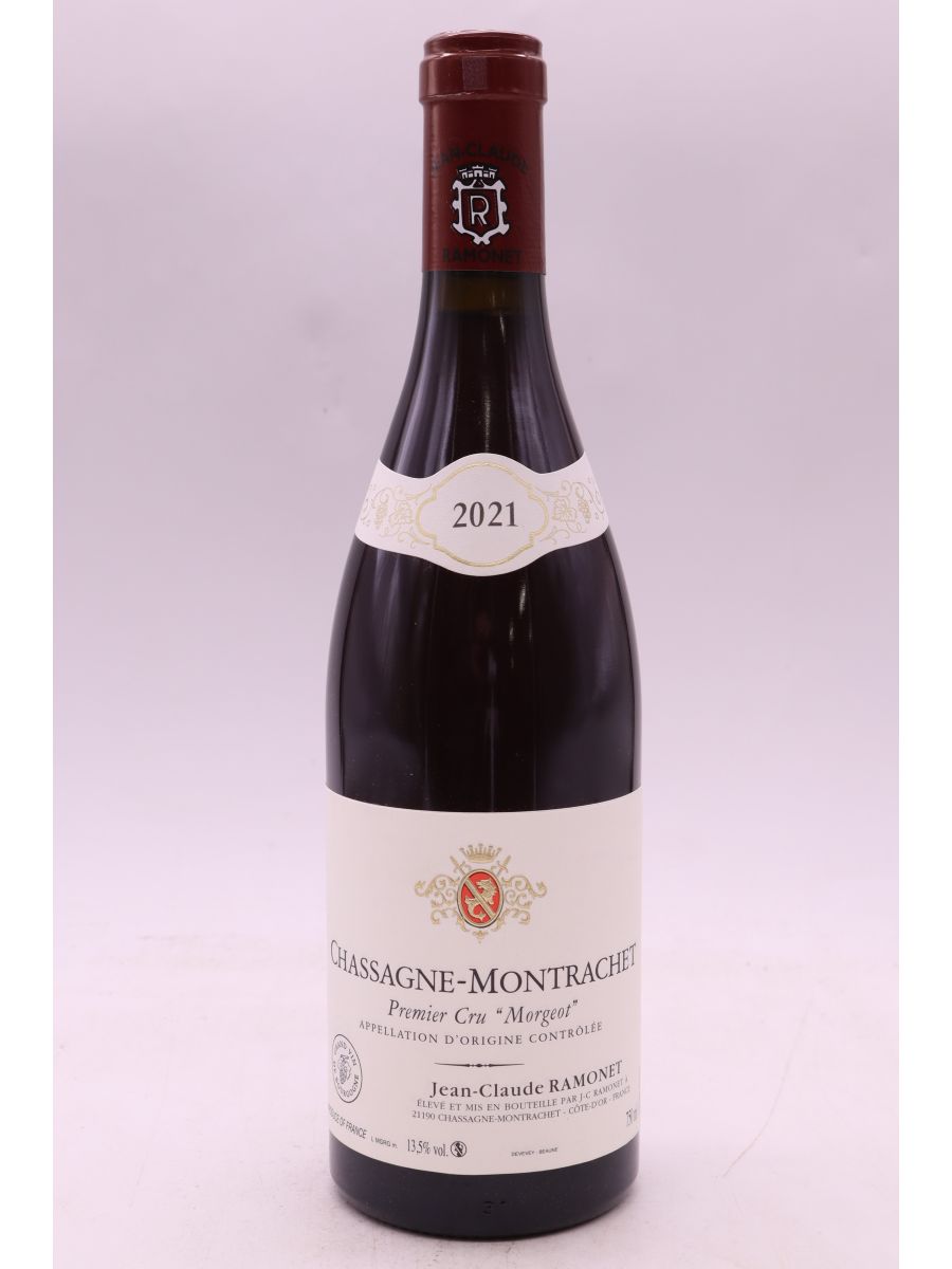 photo du vin Ramonet Chassagne Montrachet 1er Cru les Morgeots 2021 Rouge