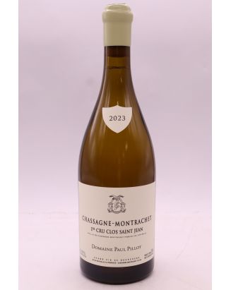 Paul Pillot Chassagne Montrachet 1er cru Clos Saint Jean 2023 white