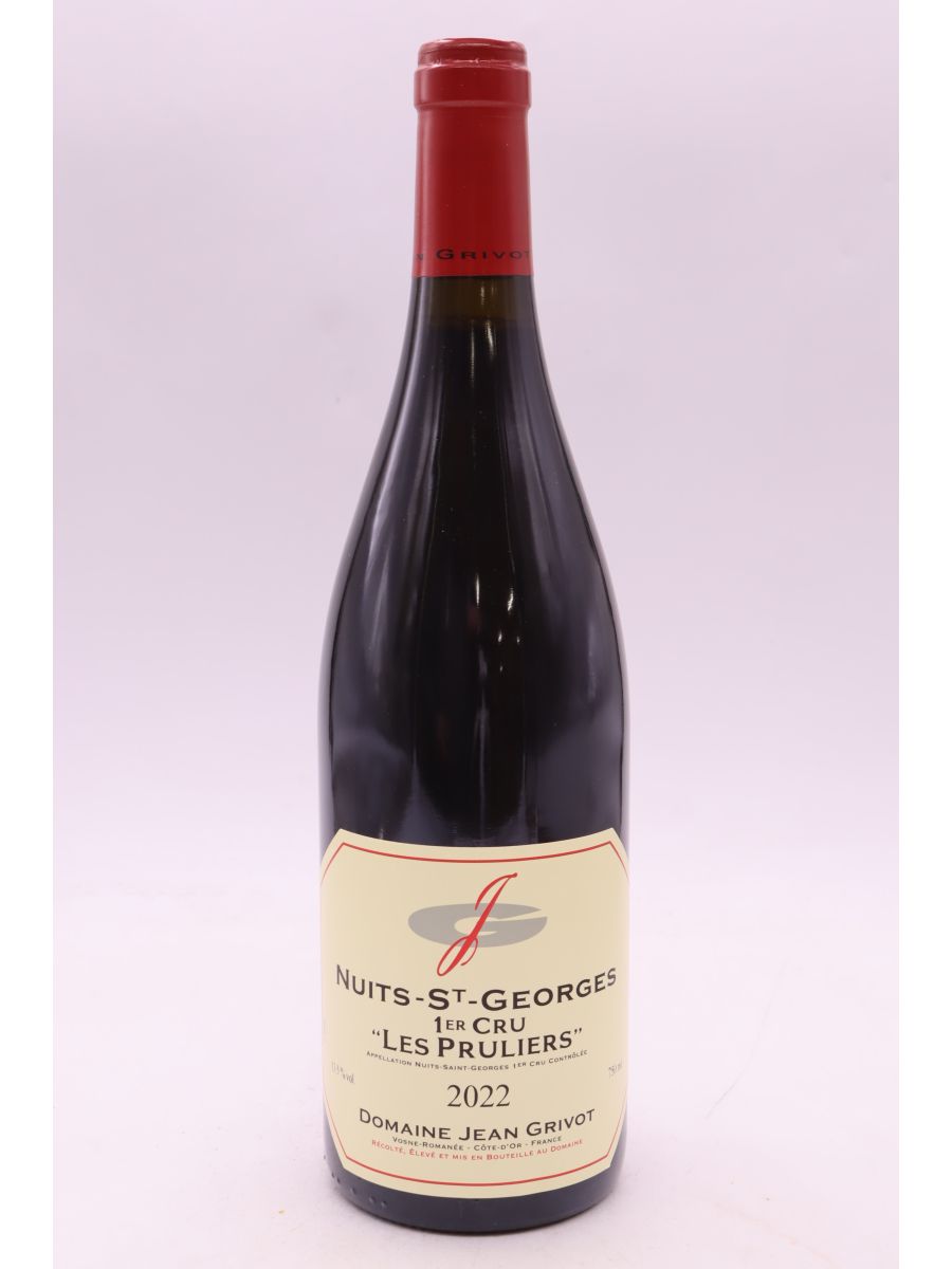 vue du vin Jean Grivot Nuits Saint Georges 1er Cru les Pruliers 2022