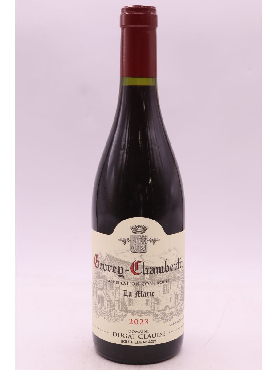vue du vin Claude Dugat Gevrey Chambertin la Marie 2023