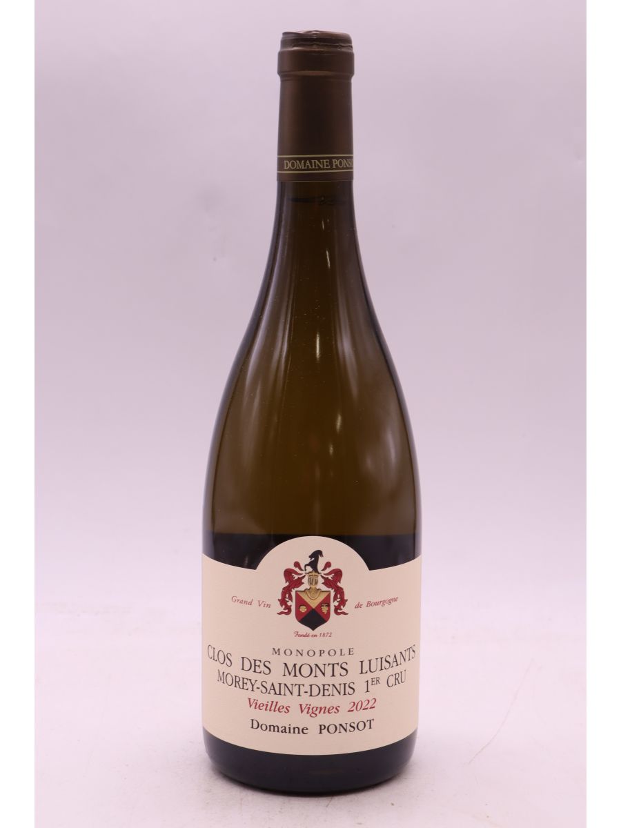 illustration du vin Ponsot Morey Saint Denis 1er Cru Clos des Monts Luisants Vieilles Vignes 2022 Blanc