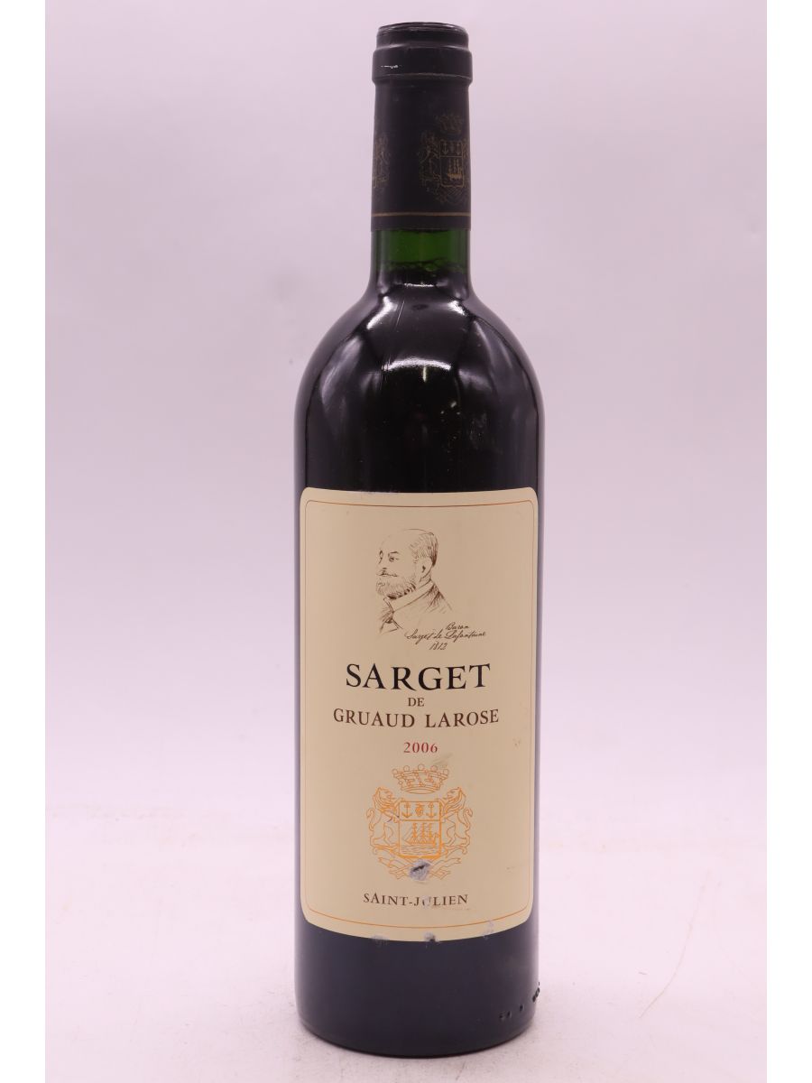 vue du vin Sarget de Gruaud Larose 2006