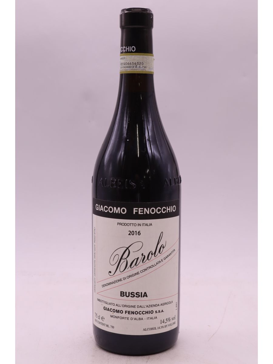 photos du vin Giacomo Fenocchio Barolo Bussia 2016