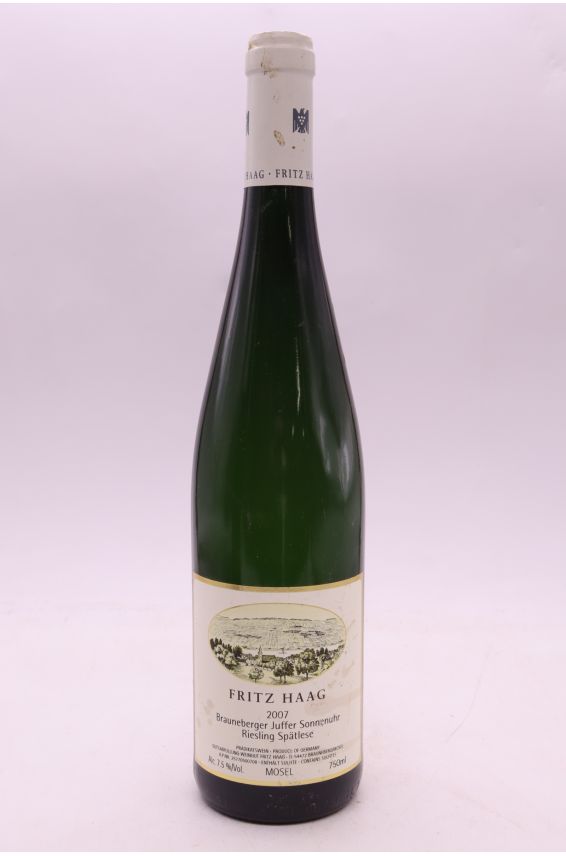 Fritz Haag Brauneberger Juffer Sonnenuhr Riesling Spätlese 2007