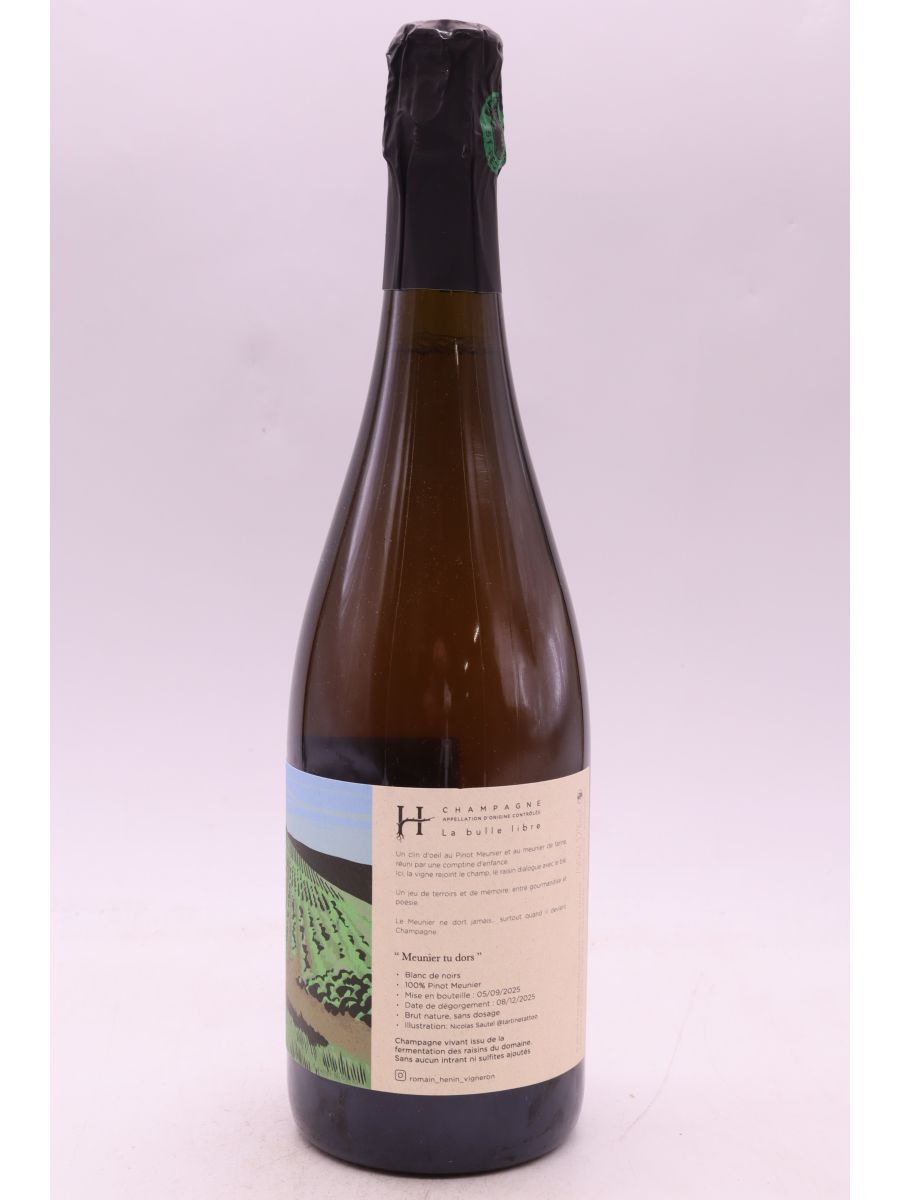 photos du vin Romain Hénin Meunier tu Dors