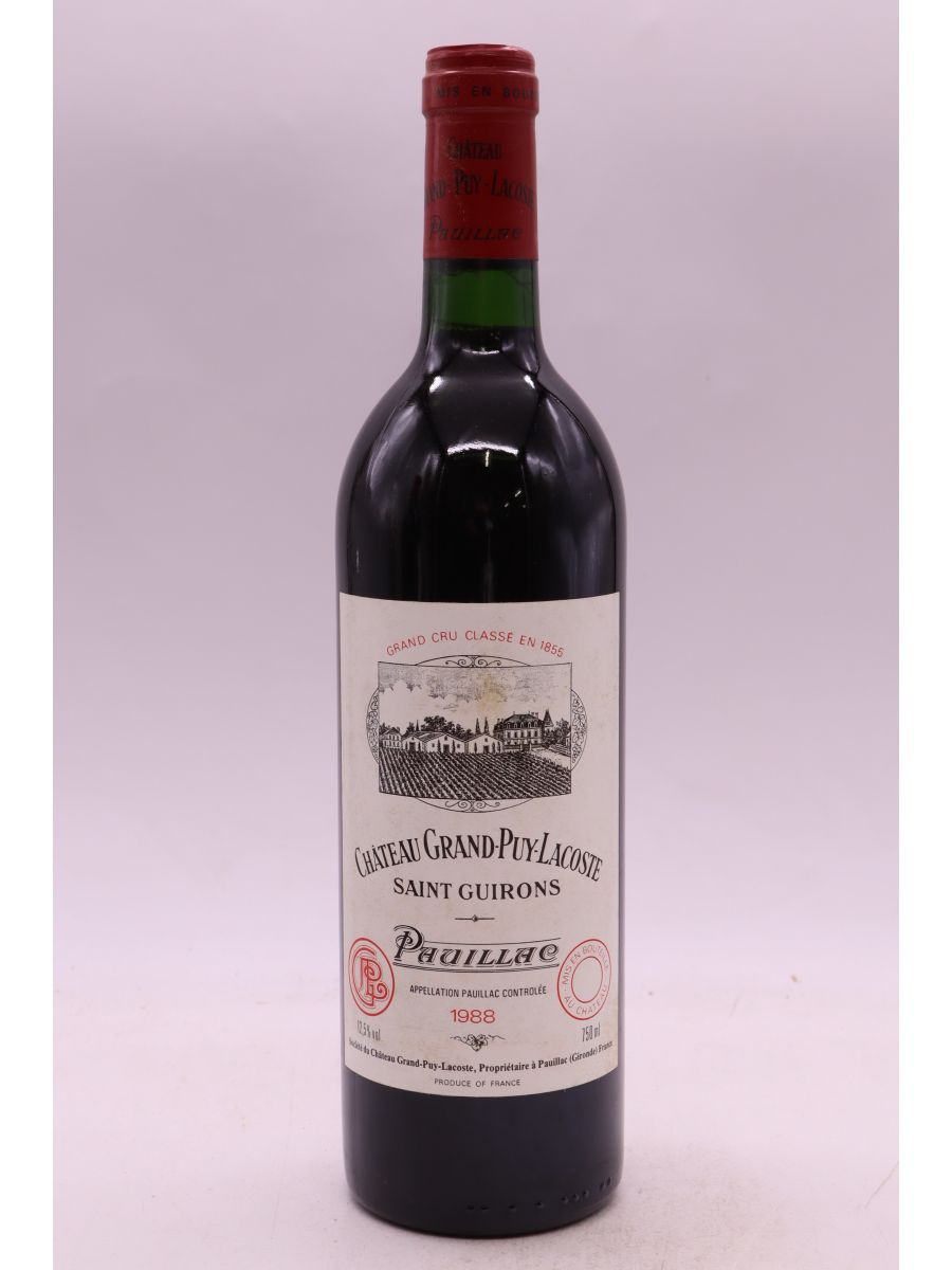 photo du vin Grand Puy Lacoste 1988