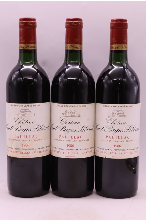 Haut Bages Libéral 1986
