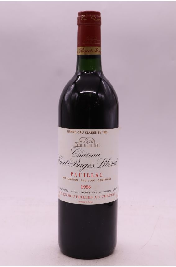 Haut Bages Libéral 1986