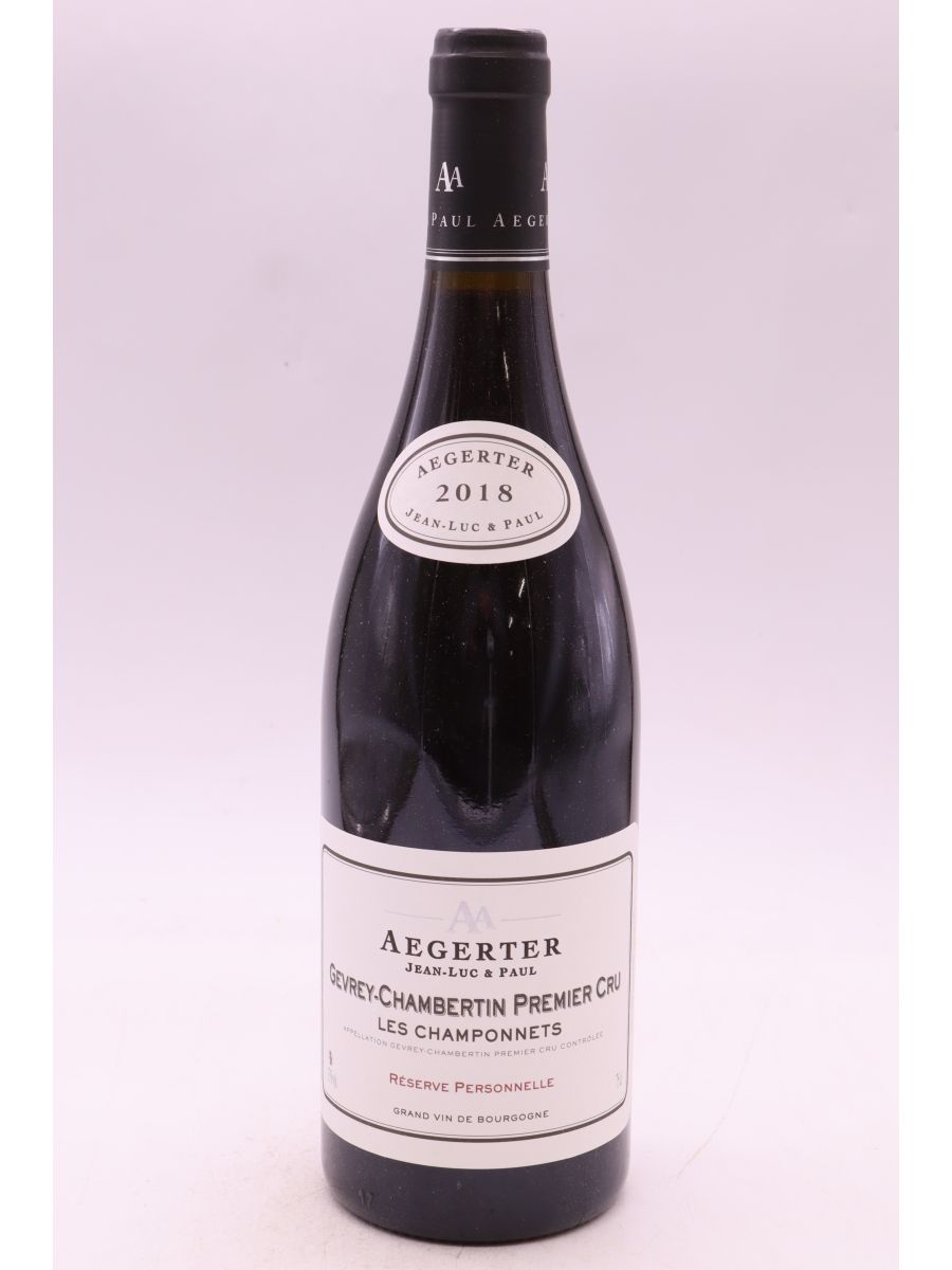 illustration du vin Aegerter Gevrey Chambertin 1er Cru les Champonnets 2018