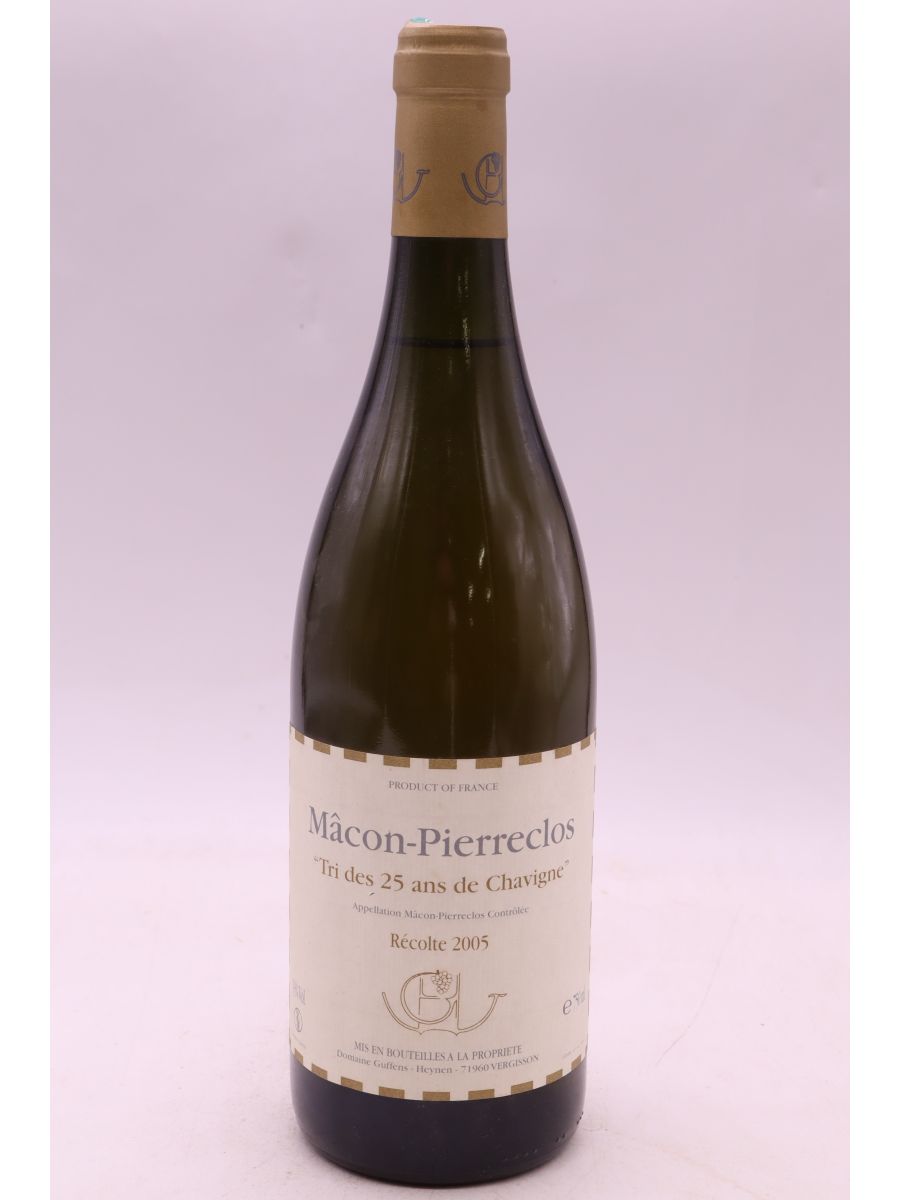 photo du vin Mâcon Pierreclos Tri des 25 Ans de Chavigne