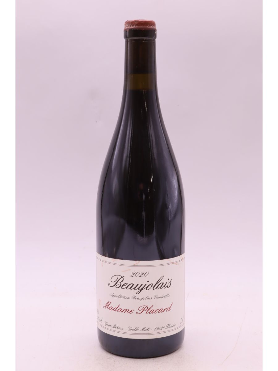 illustration du vin Yvon Métras Beaujolais Madame Placard 2020