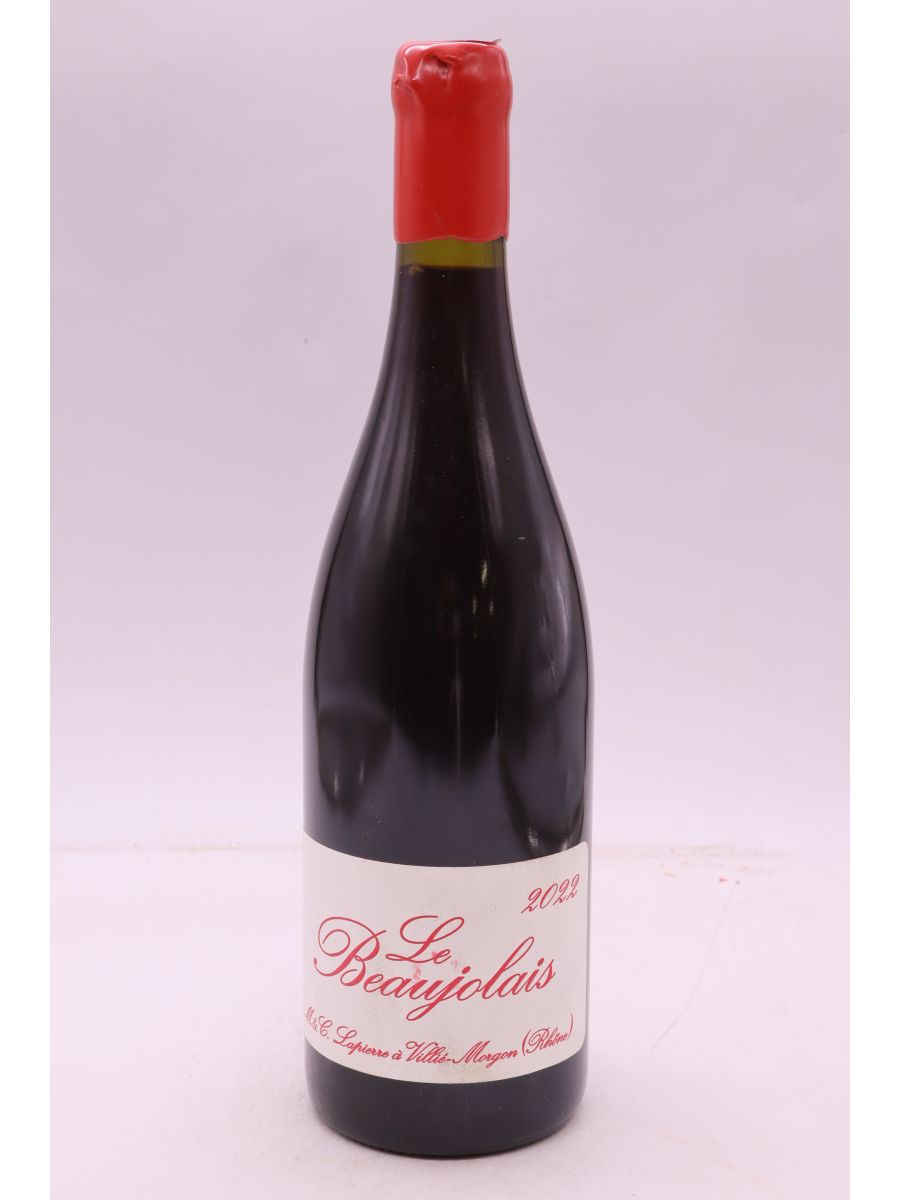 photo du vin Marcel Lapierre Beaujolais 2022