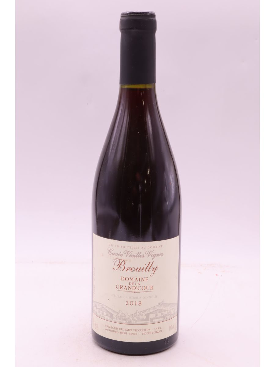 capture du vin la Grand Cour Brouilly Vieilles Vignes 2018