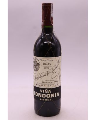 Lopez de Heredia Rioja Vina Tondania Reserva 2006