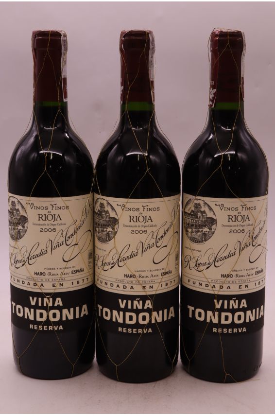 Lopez de Heredia Rioja Vina Tondania Reserva 2006