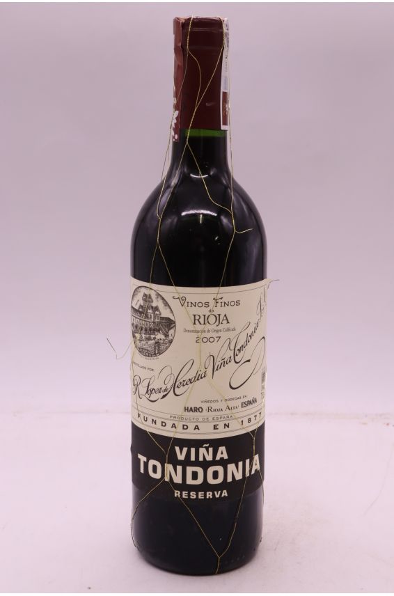 Lopez de Heredia Rioja Vina Tondania Reserva 2007