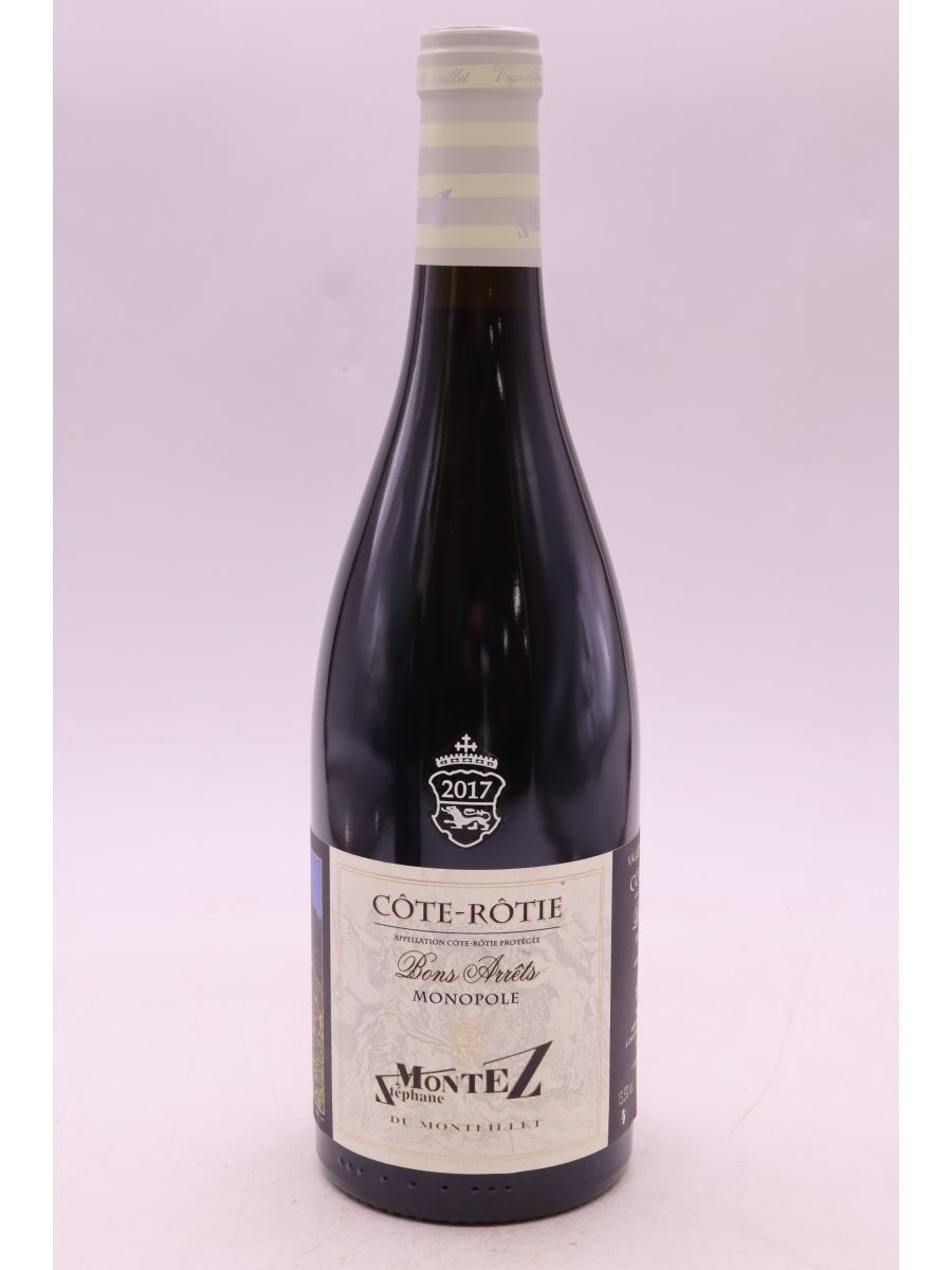 photo du vin Stéphane Montez Côte Rôtie Bons Arrêts Monopole 2017