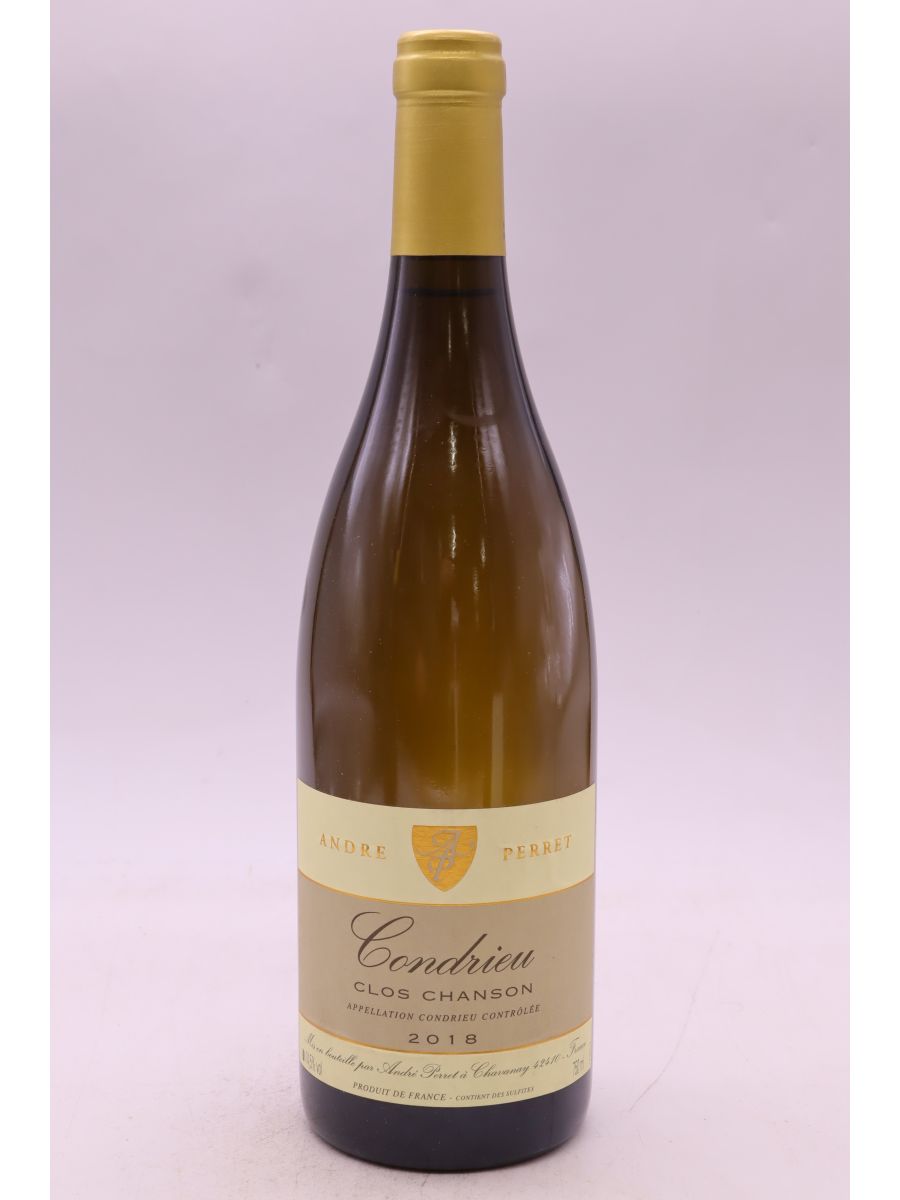 illustration du vin André Perret Condrieu Clos Chanson 2018