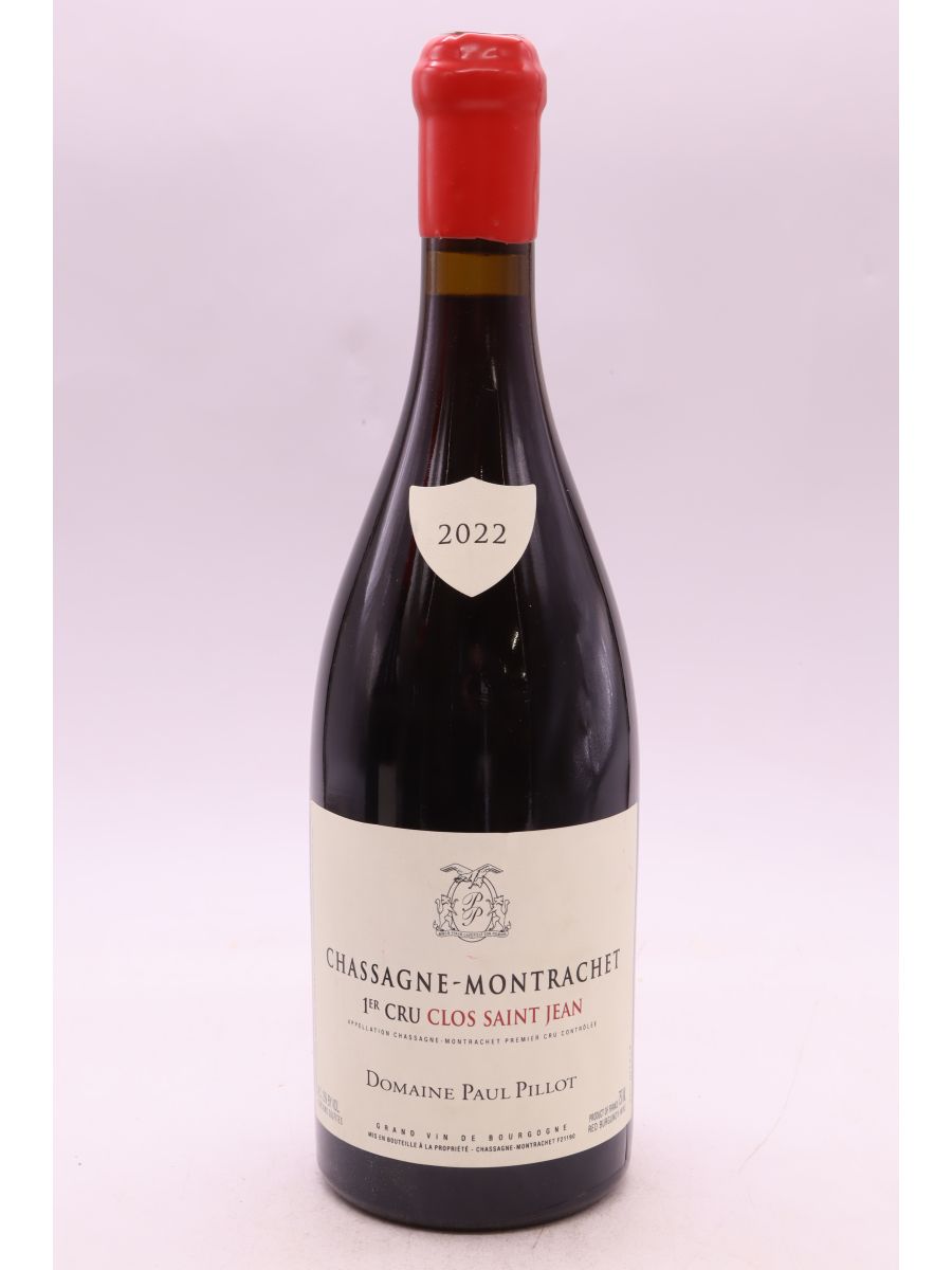 image du vin Paul Pillot Chassagne Montrachet 1er Cru Clos Saint Jean 2022 Rouge