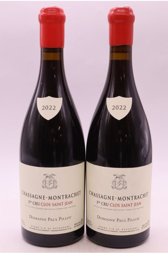 Paul Pillot Chassagne Montrachet 1er cru Clos Saint Jean 2022 rot