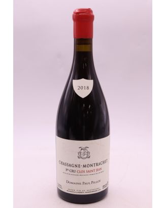Paul Pillot Chassagne Montrachet 1er cru Clos Saint Jean 2018 rouge
