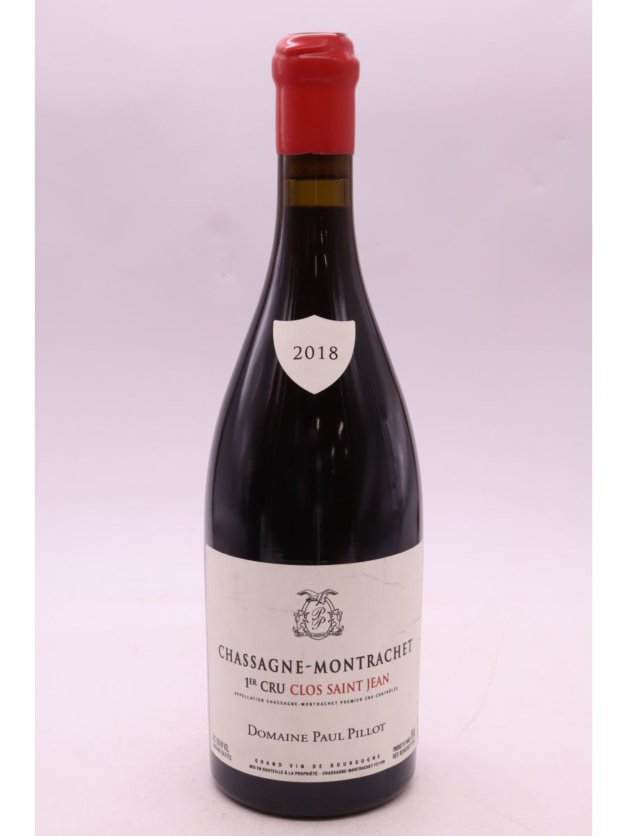 photo du vin Paul Pillot Chassagne Montrachet 1er Cru Clos Saint Jean 2018 Rouge