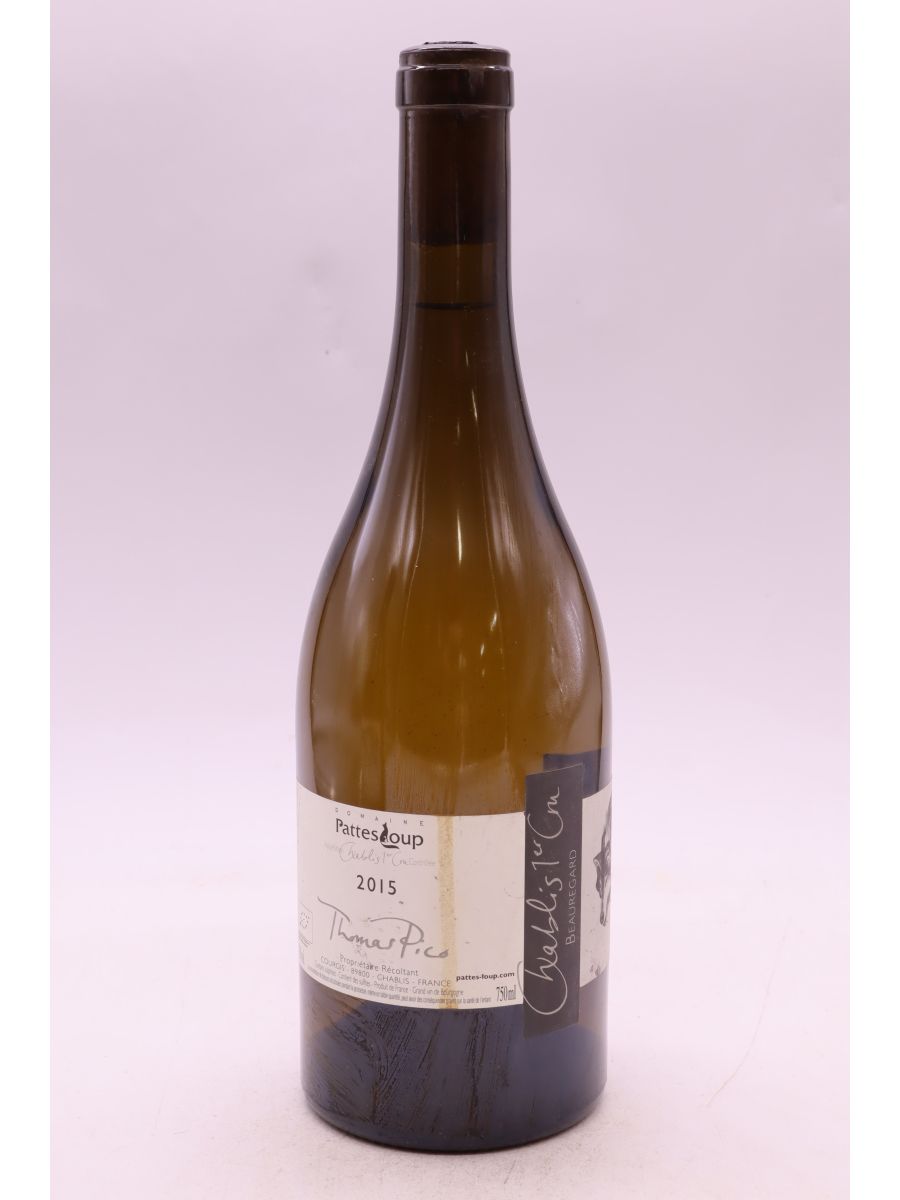 photo du vin Pattes Loup Chablis 1er Cru Butteaux Mise Tardive 2015