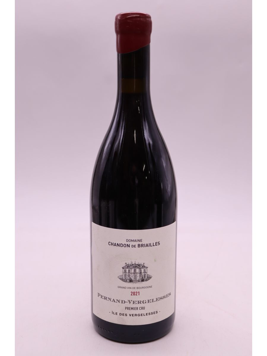 vue du vin Chandon de Briailles Pernand Vergelesses 1er Cru Ile de Vergelesses 2021 Rouge