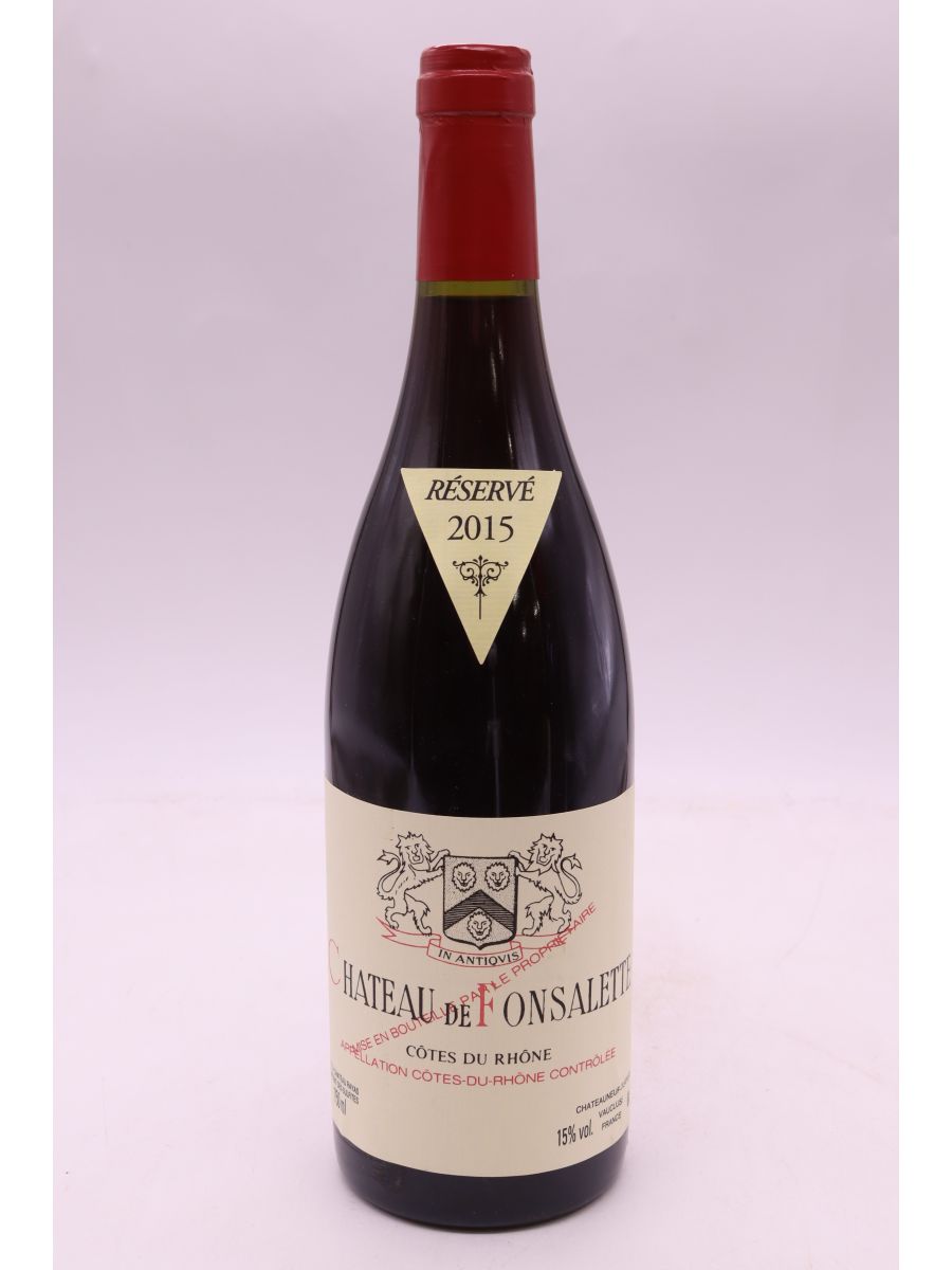 photo du vin Fonsalette 2015