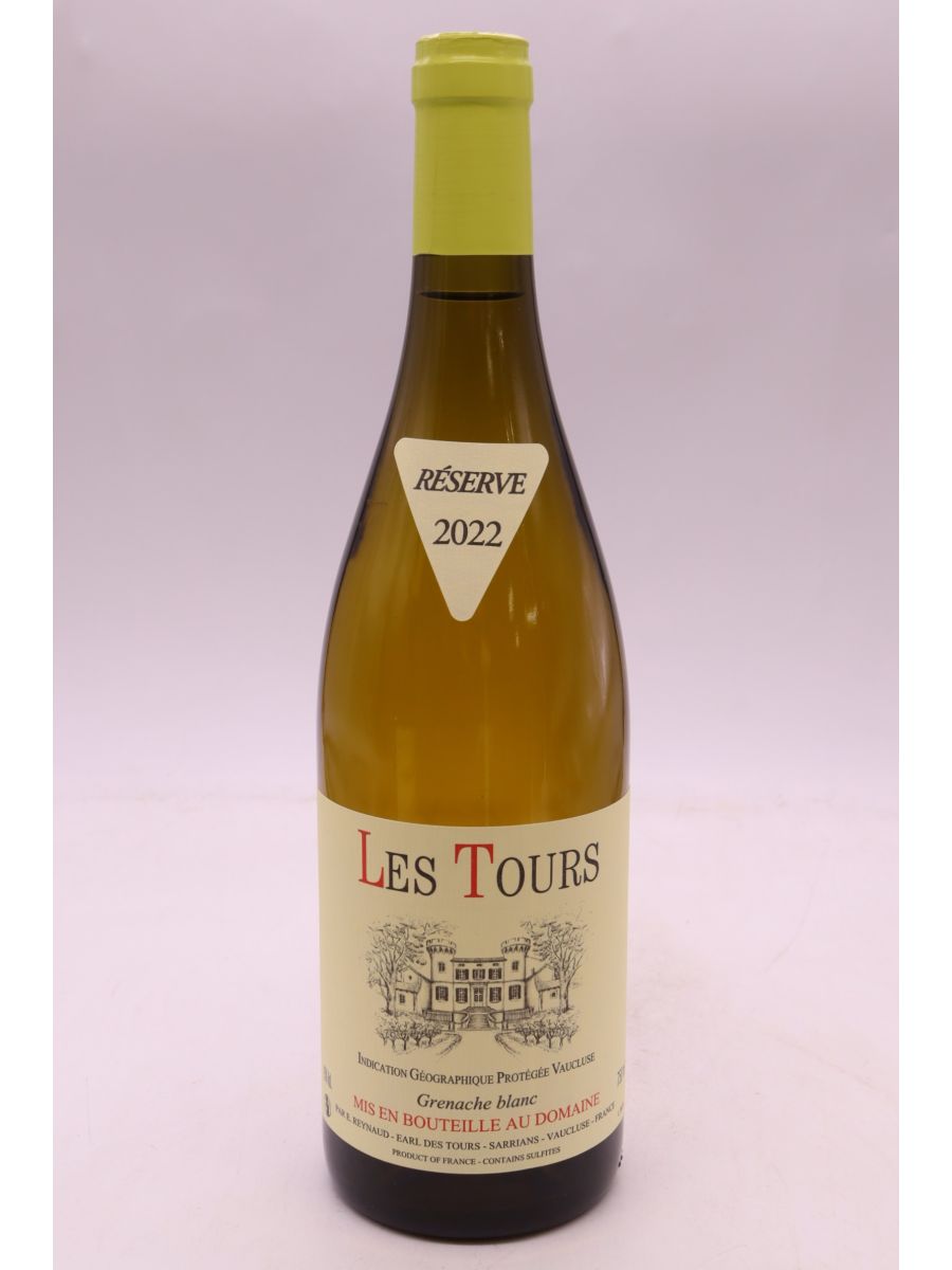 illustration du vin Domaine des Tours les Tours Grenache Blanc 2022