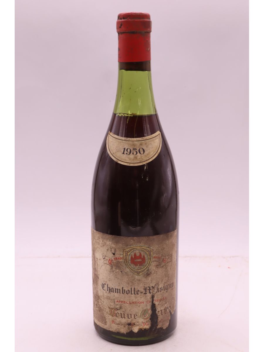 vue du vin Veuve Guenin Chambolle Musigny 1950
