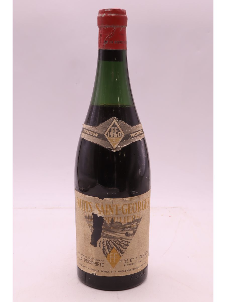 photo du vin Fanton Nuits Saint Georges les Pruliers 1960