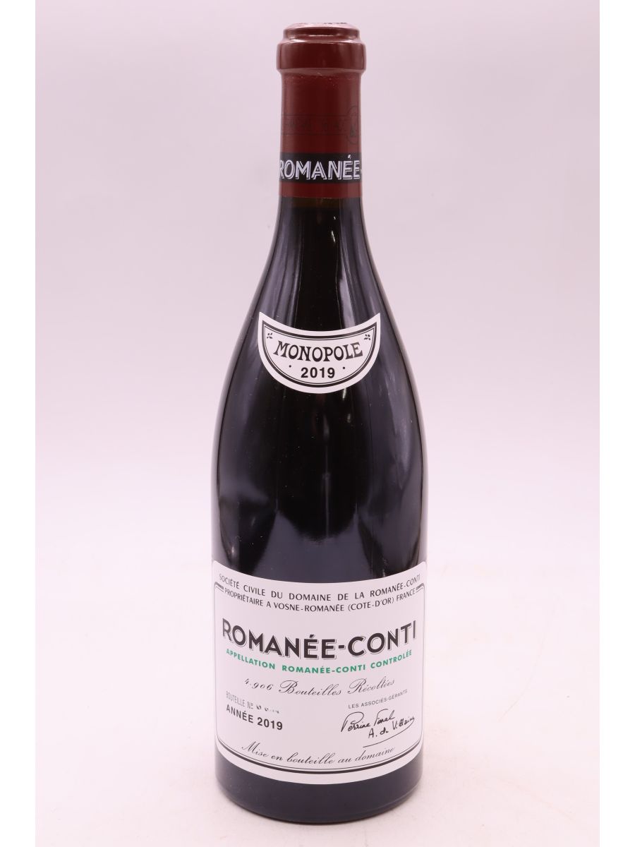 photos du vin Romanée Conti 2019