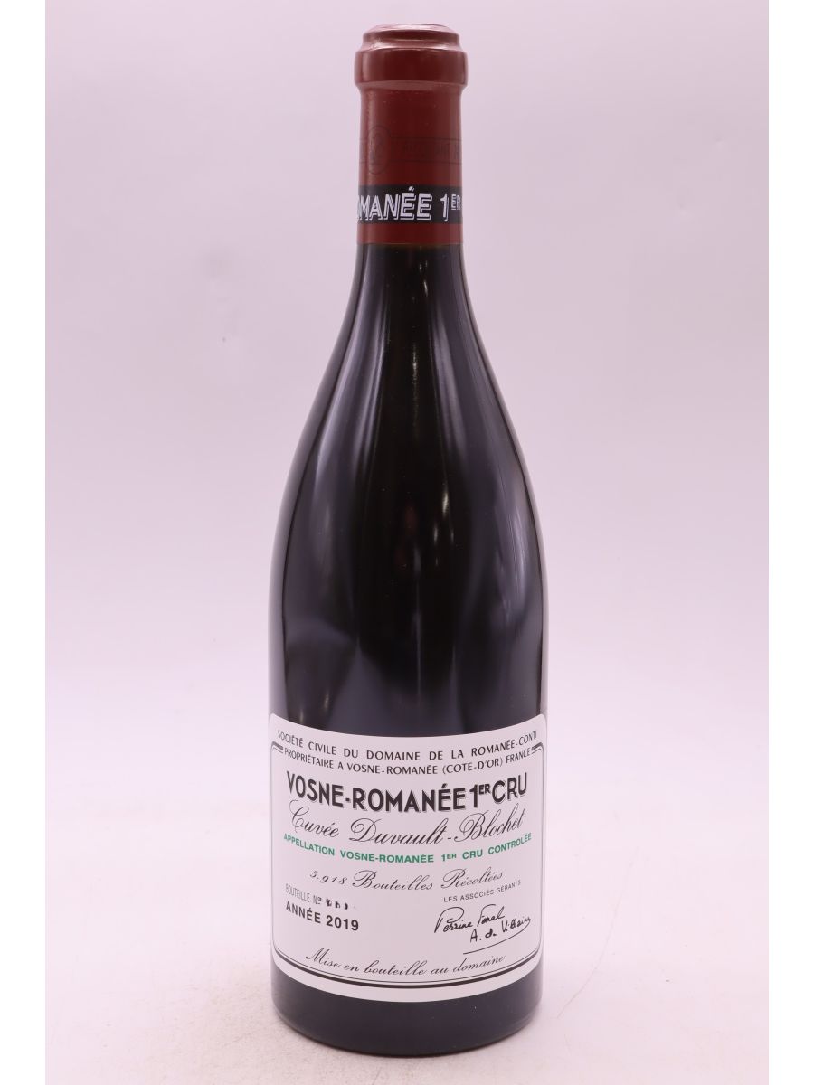 aperçu du vin Romanée Conti Vosne Romanée 1er Cru Duvault Blochet 2019