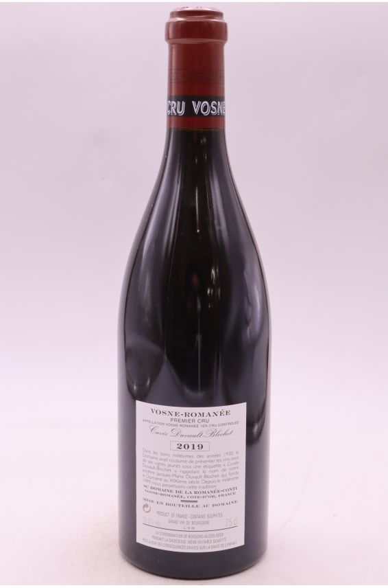 Romanée Conti Vosne Romanée 1er cru Duvault Blochet 2019
