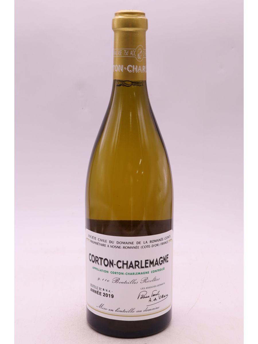 vue du vin Romanée Conti Corton Charlemagne 2019
