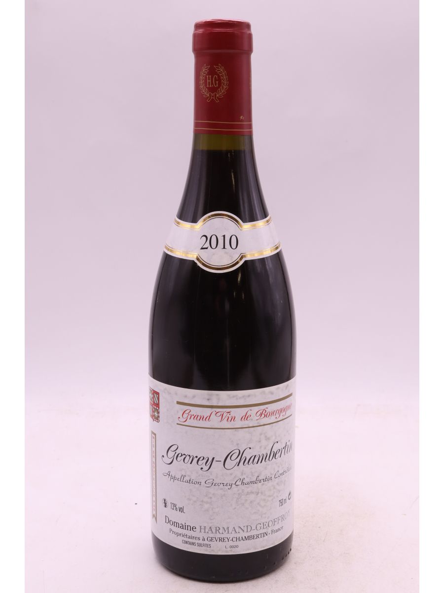 photos du vin Harmand Geoffroy Gevrey Chambertin 2010