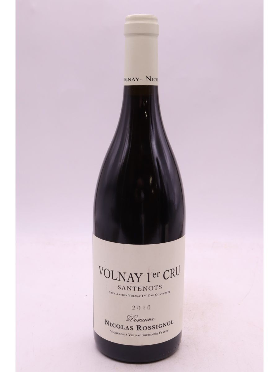 photo du vin Nicolas Rossignol Volnay 1er Cru Santenots 2010