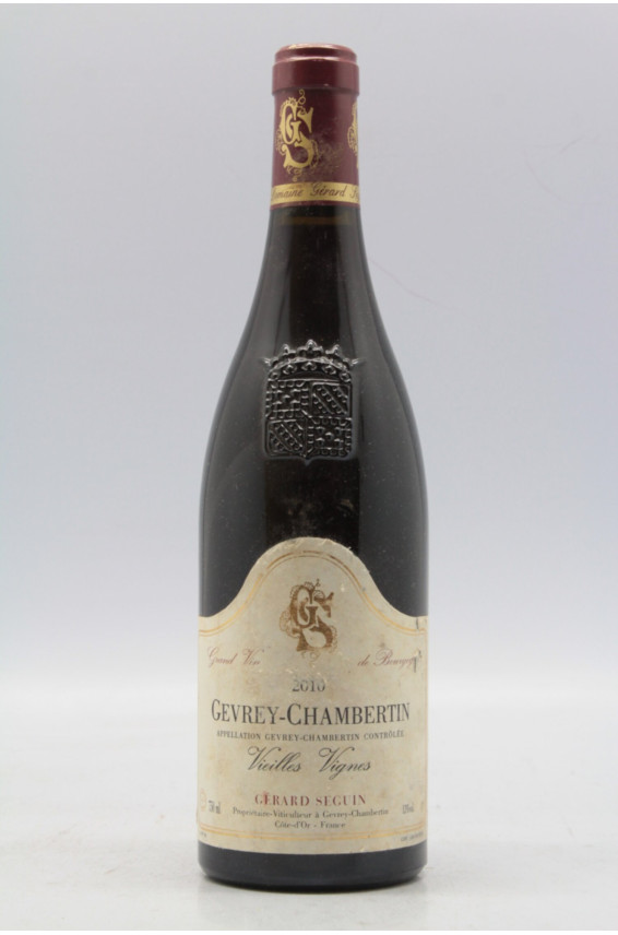 Gérard Seguin Gevrey Chambertin Vieilles Vignes 2010 -5% DISCOUNT !