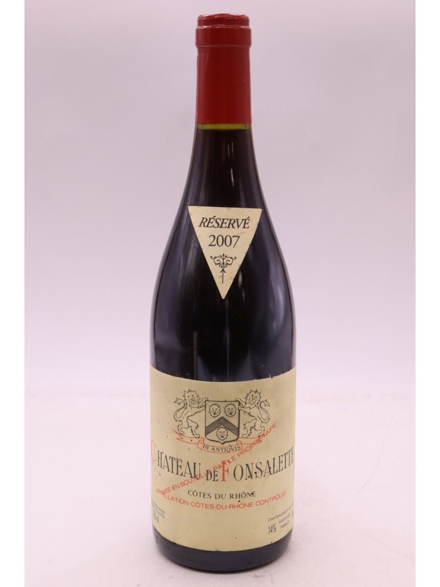 photo du vin Fonsalette 2007