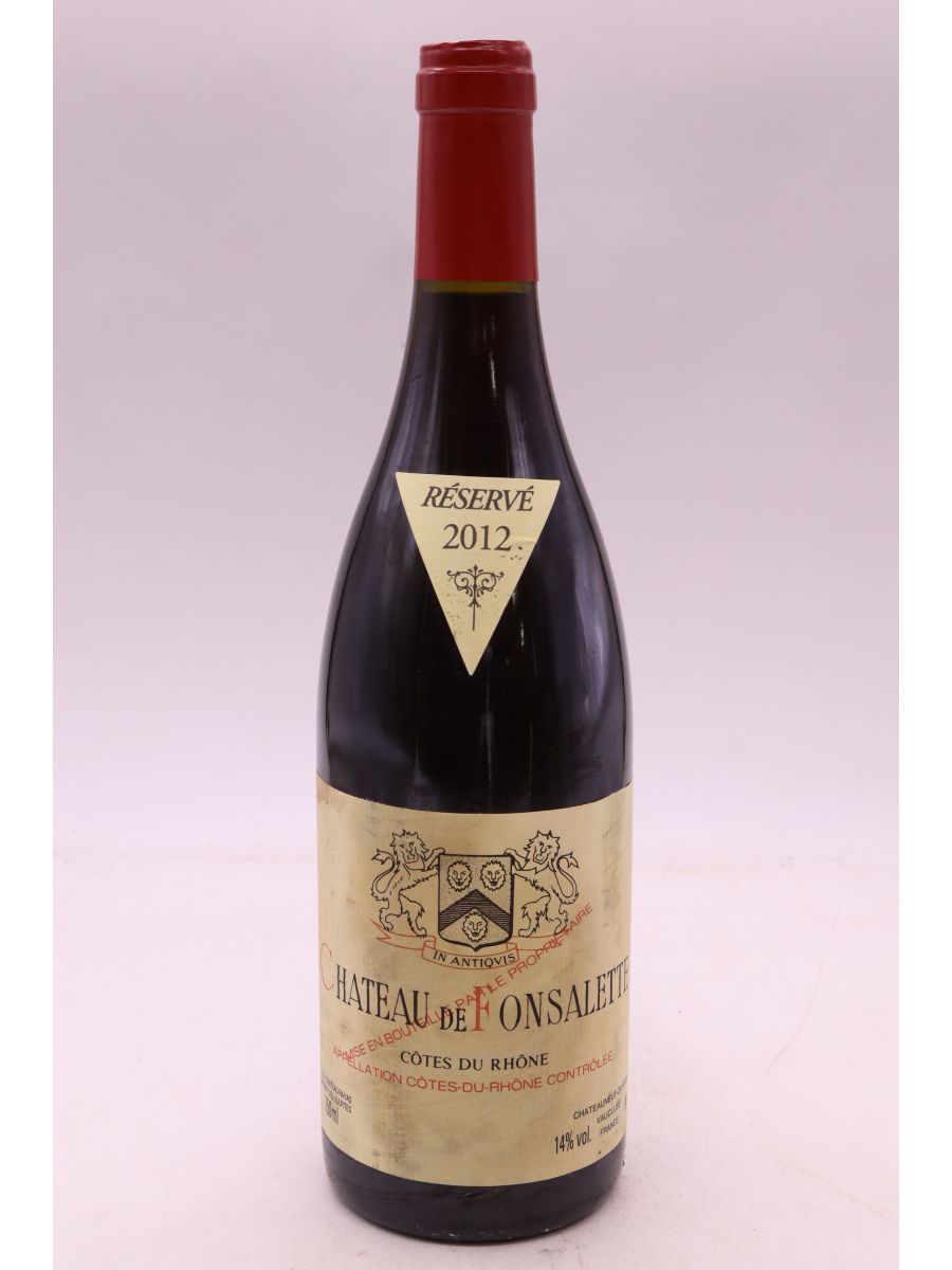 aperçu du vin Fonsalette 2012 Promo