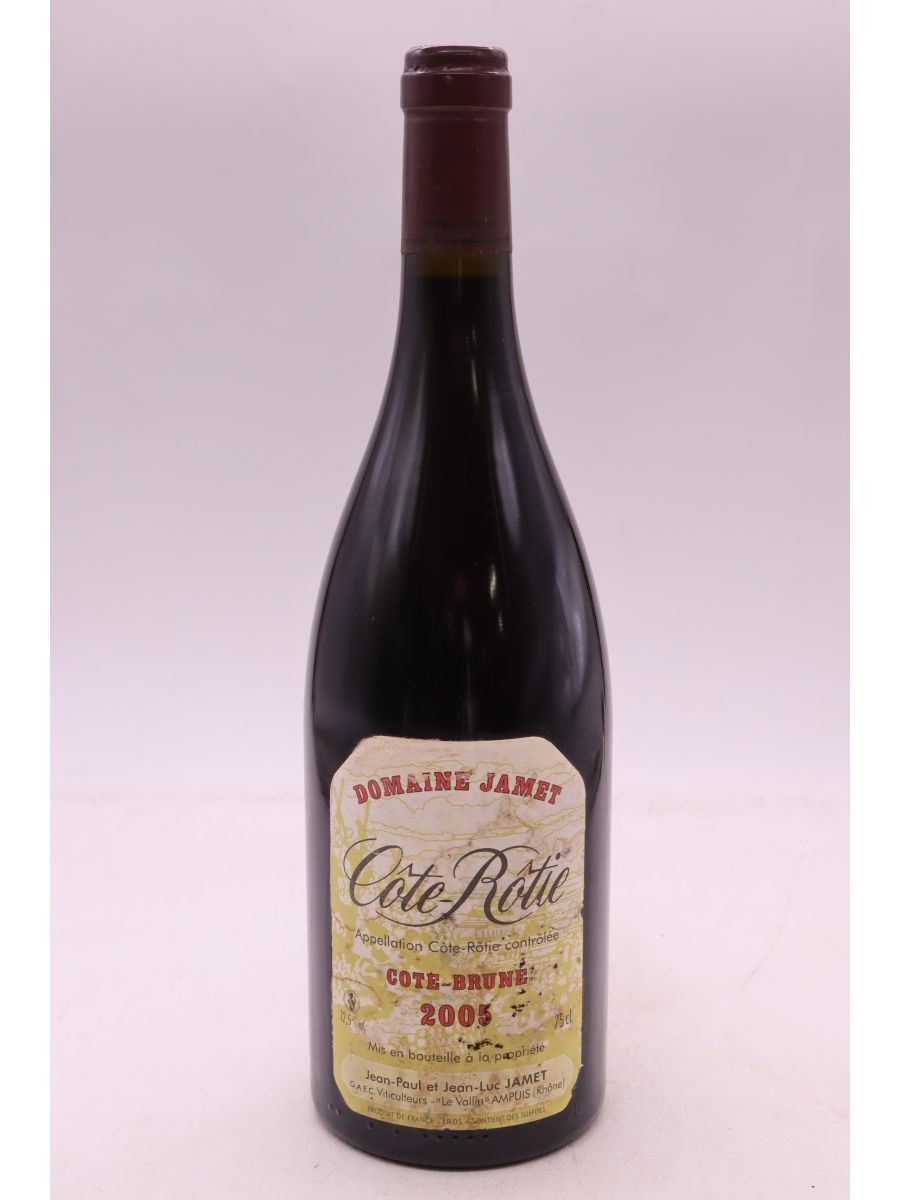 vue du vin Jamet Côte Rotie Côte Brune 2005